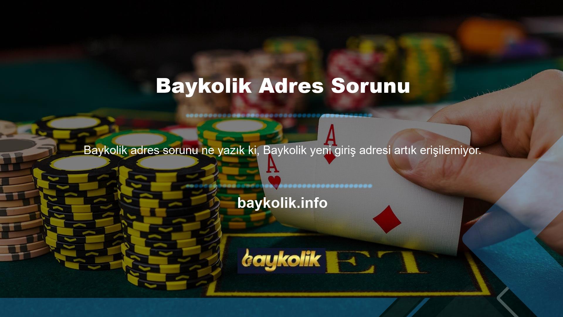 Bunun dışında, Baykolik yeni giriş adresine olan şey başka ne gereklidir
