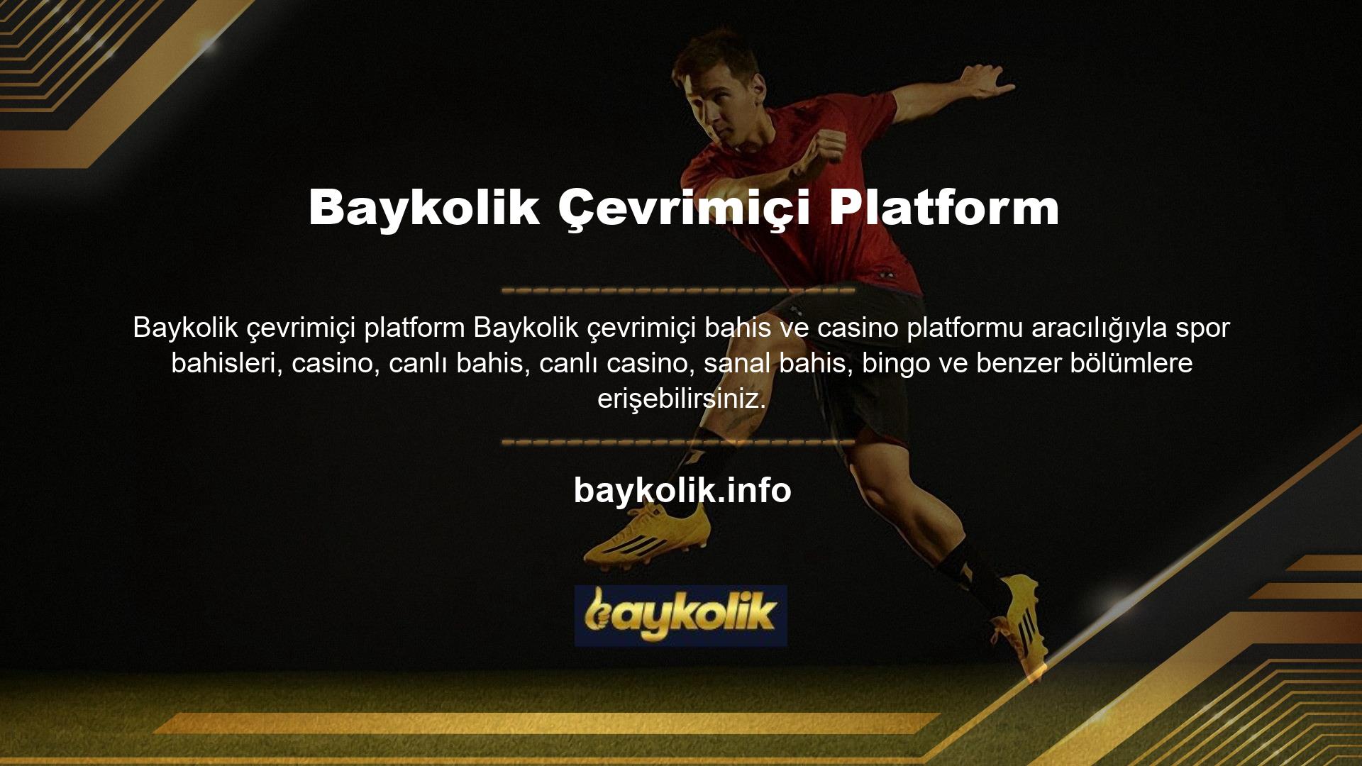 Bahis siteleri arasında çok önemli bir yere sahip olan Baykolik spor bahislerini ve casinoyu tam ve güvenilir bir şekilde yapar